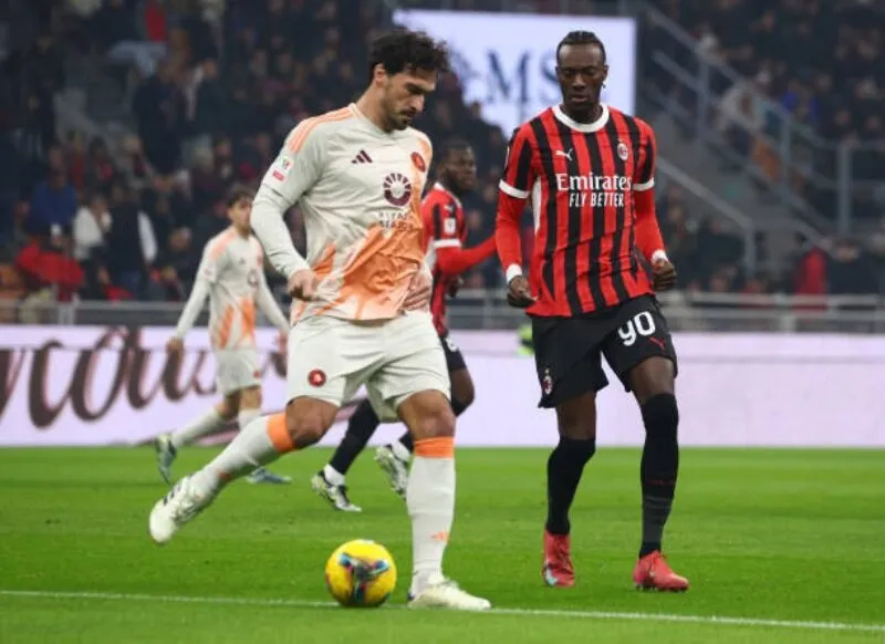 Trận đấu Roma vs Milan sẽ khép lại với kết quả bất phân thắng bại